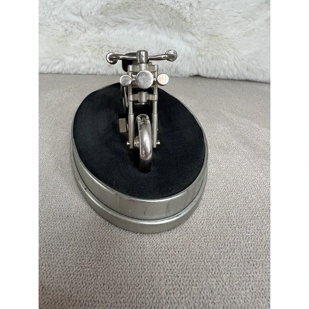 Collectible Vintage Fossil Limited Edition Motorcycle Desk Clock